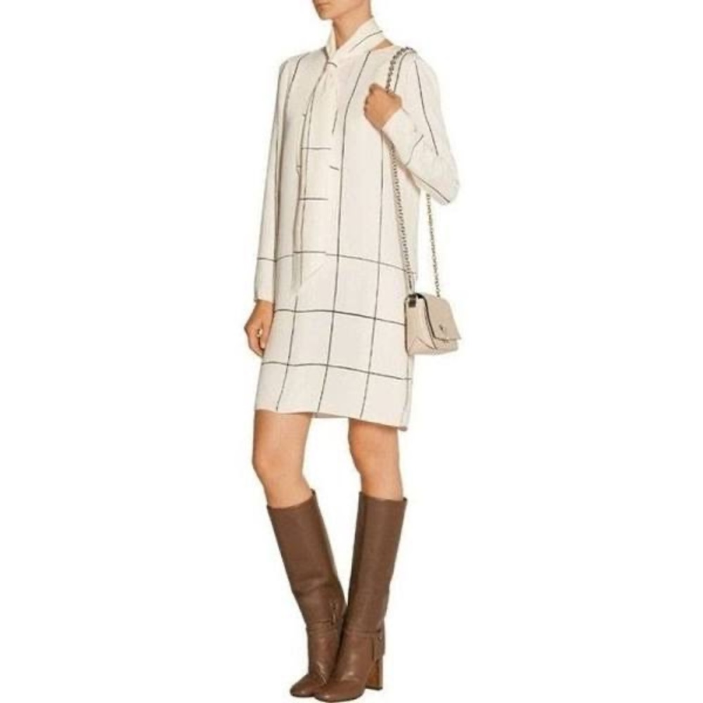 TORY BURCH SILK NECK TIE DRESS